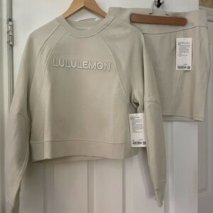 Lululemon Athletica Cream Pullover & Skirt Set